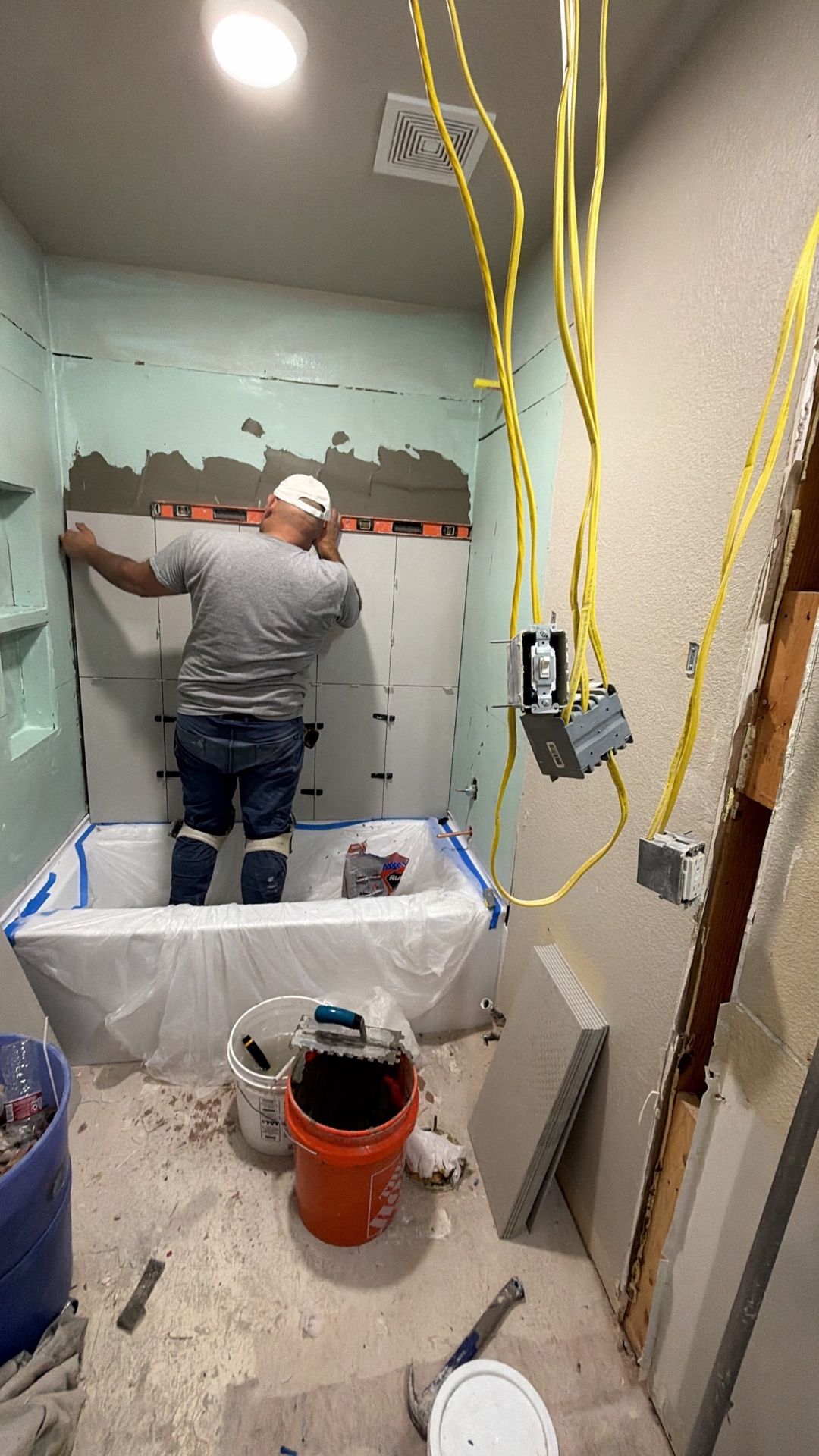 Full Bathroom Remodel — Tile Work