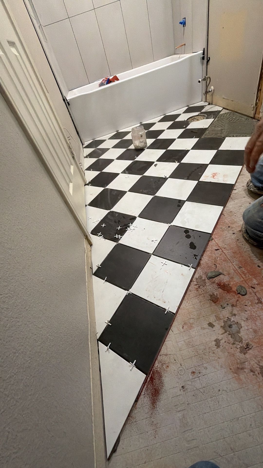 Full Bathroom Remodel — Flooring