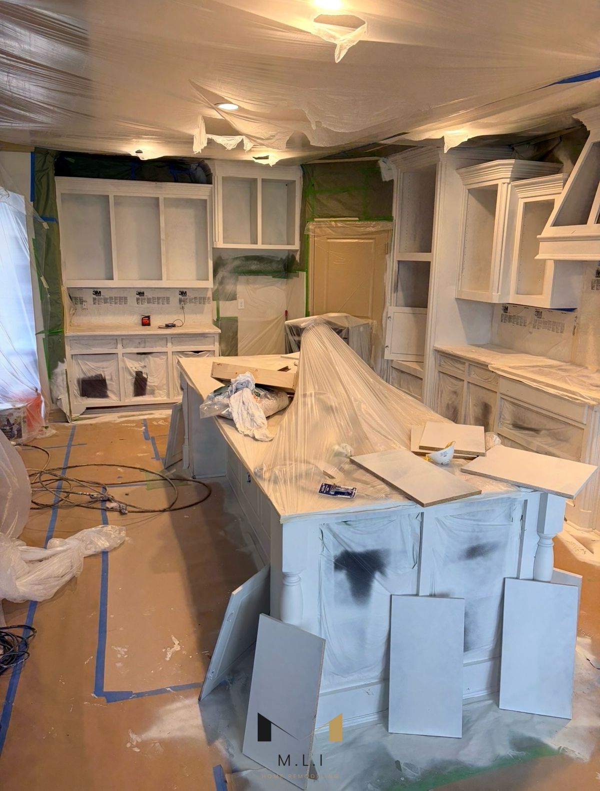 Kitchen Cabinet Refinishing — Refinishing