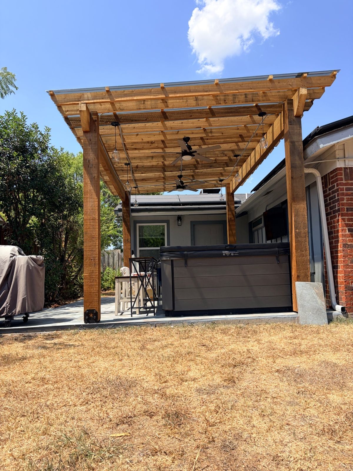 Pergola & Patio Cover in Plano, TX — finished result
